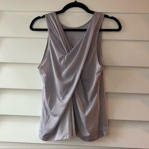 Lululemon Lilac Twist Back Tank Top size M